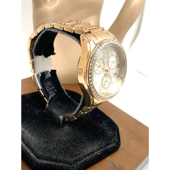 Timex Women's Watch TW2V57900 Quartz Chronograph Silver Dial Rose Gold 38mm - Picture 15 of 15